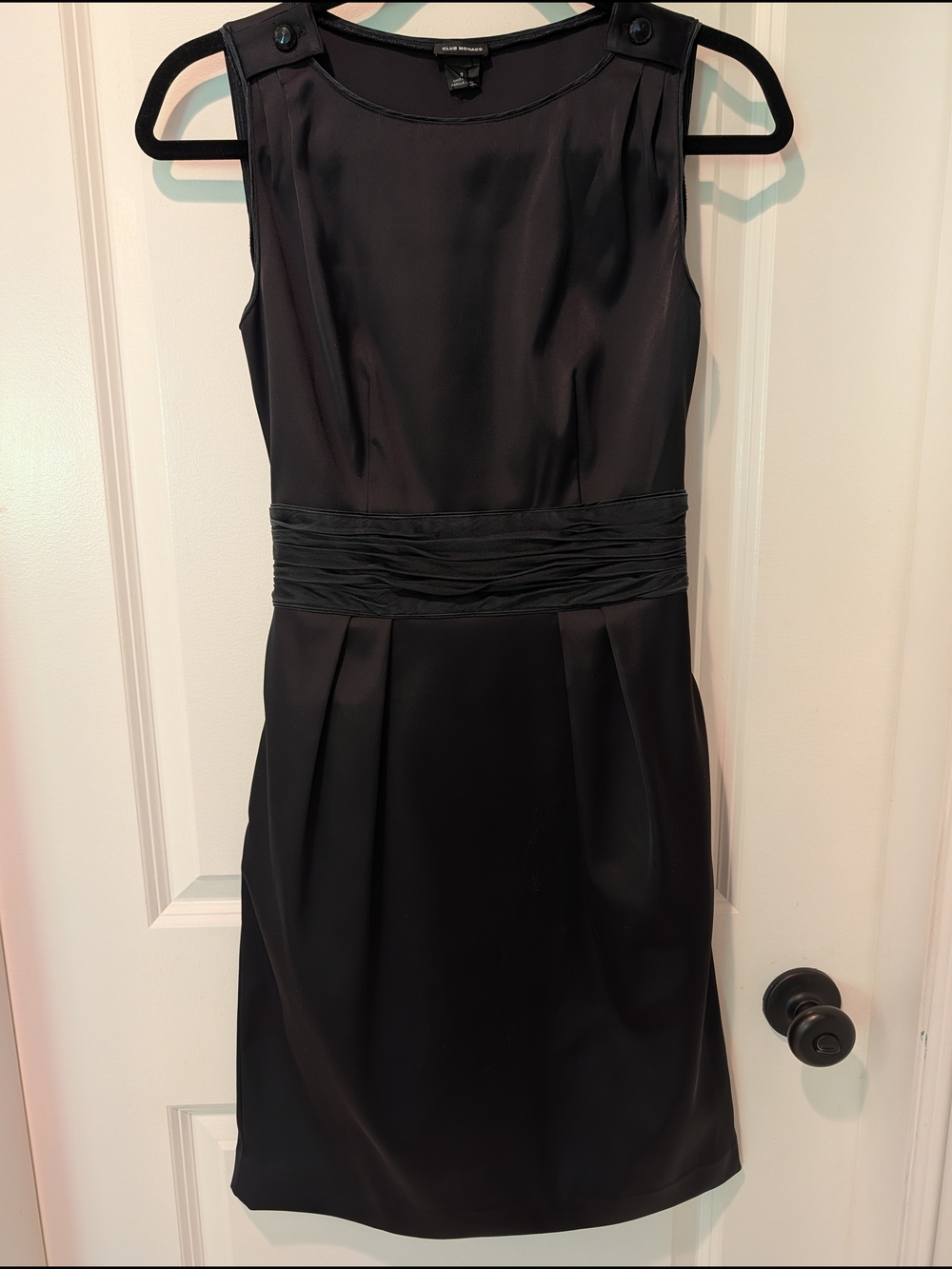 Club Monaco Black Sheath Dress Size 2
